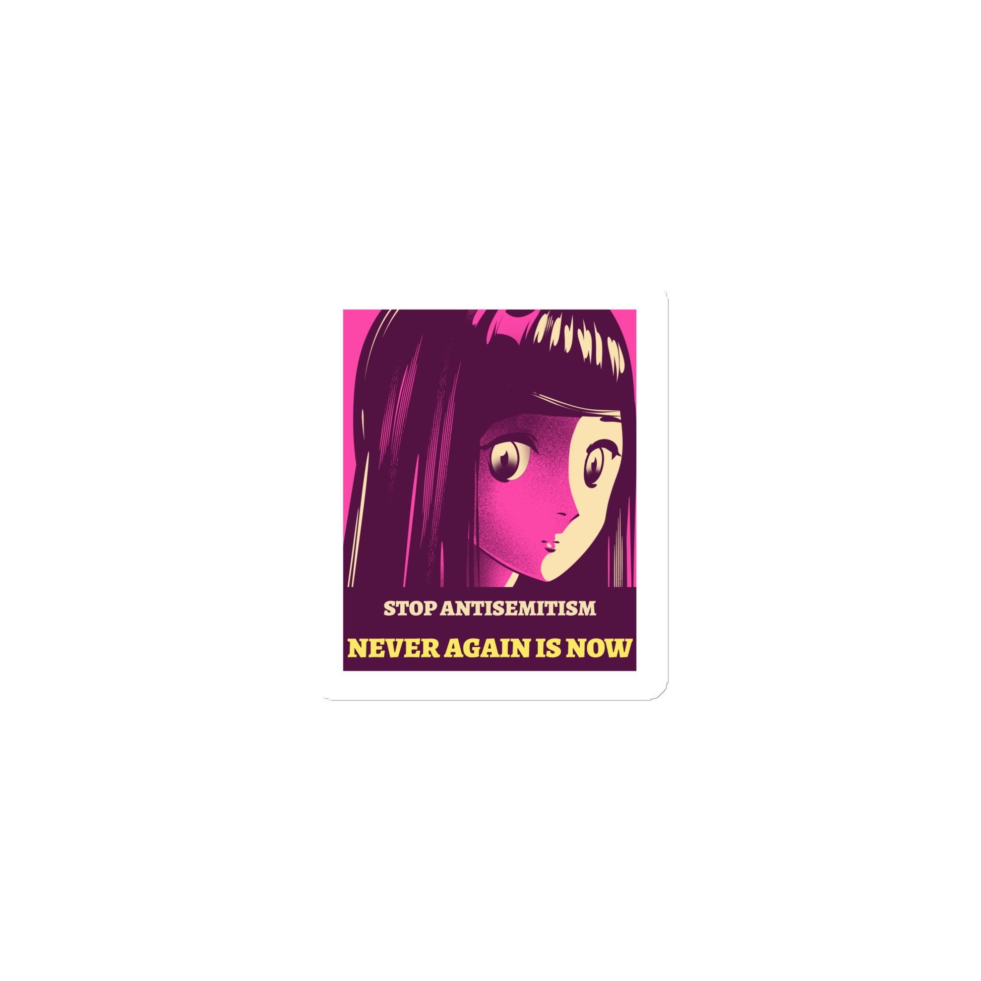 Anime Hero | Antisemitism | Die-Cut Magnet Jouparty
