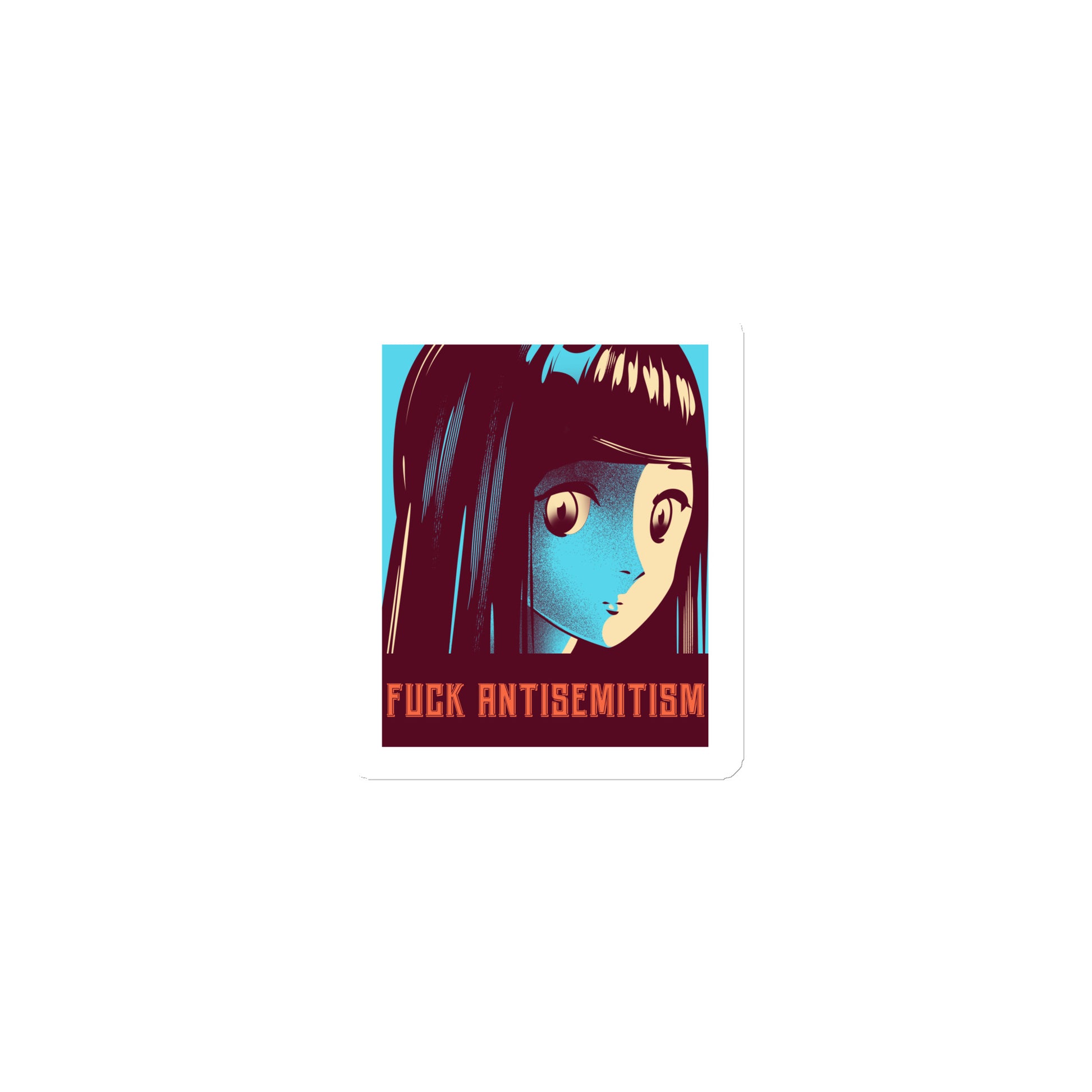 Anime Hero | Antisemitism | Die-Cut Magnet Jouparty