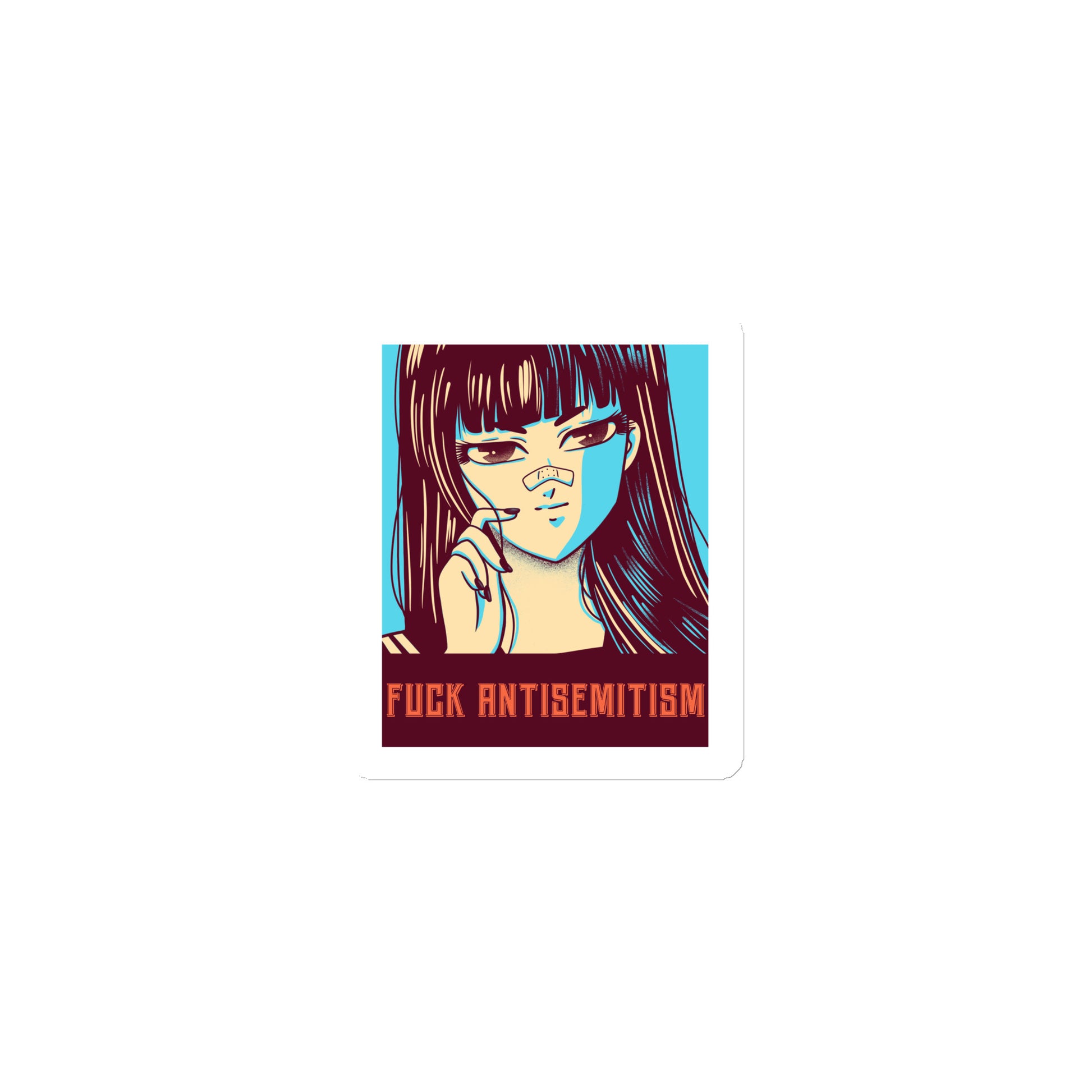 Anime Hero | Antisemitism | Die-Cut Magnet Jouparty