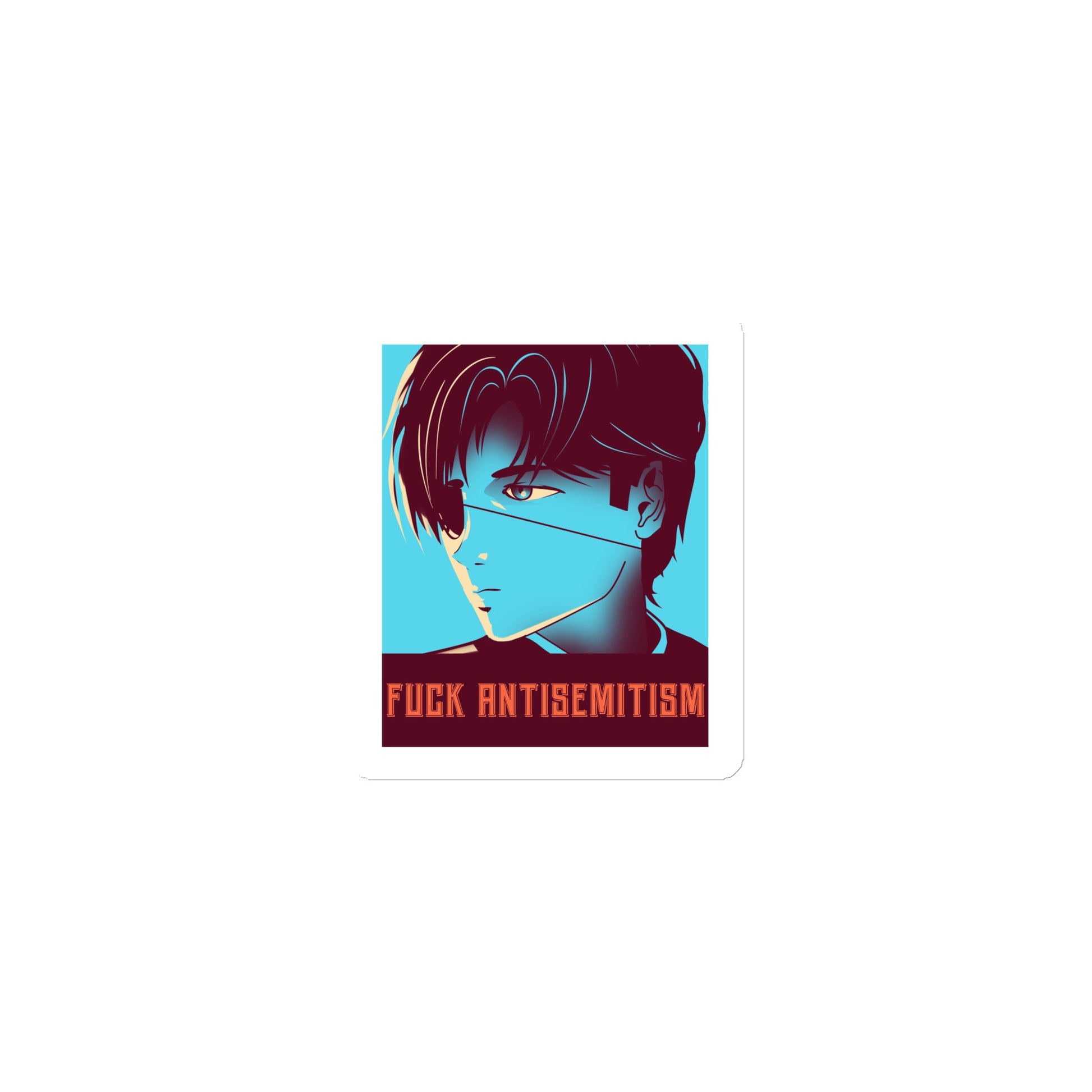 Anime Hero | Antisemitism | Die-Cut Magnet Jouparty