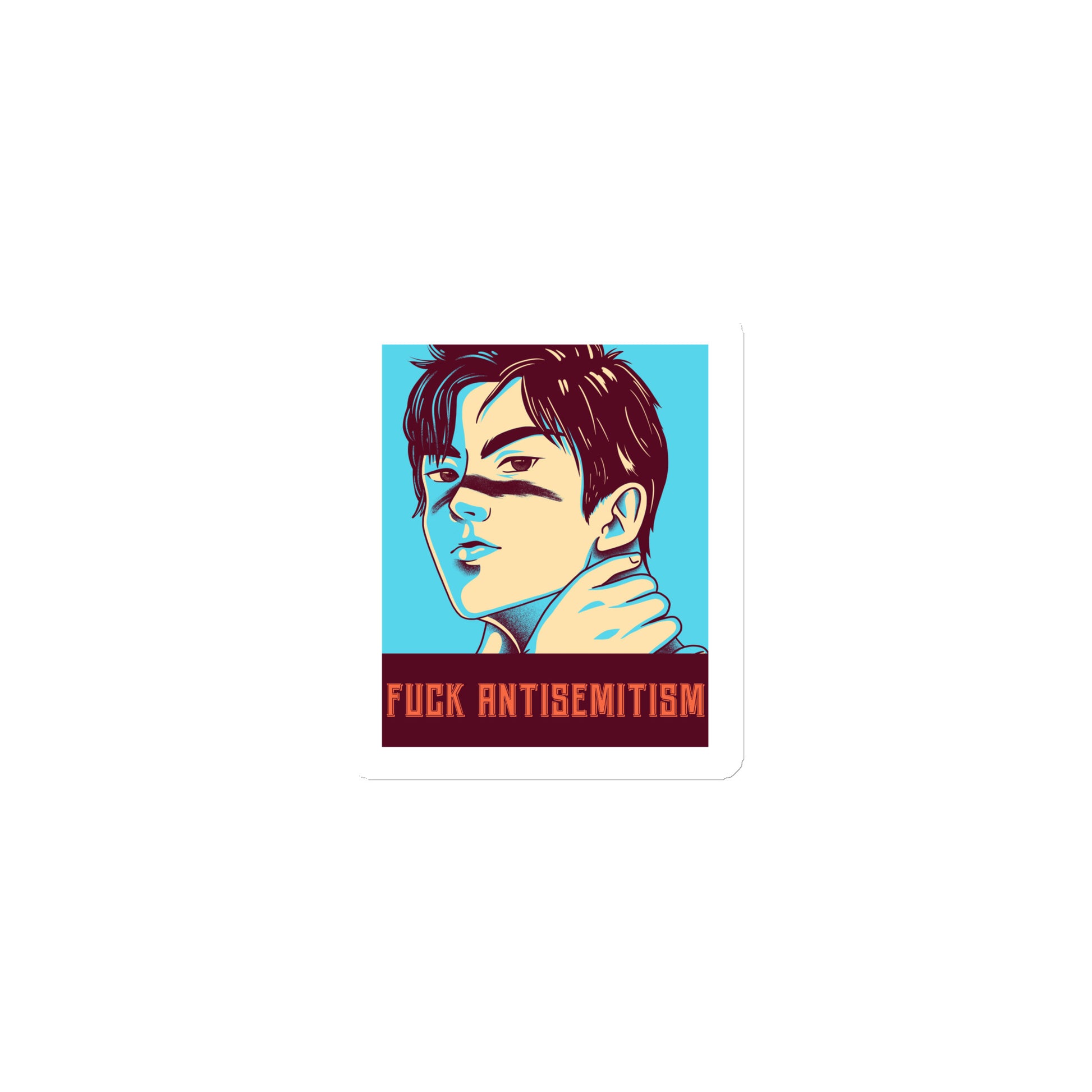 Anime Hero | Antisemitism | Die-Cut Magnet Jouparty