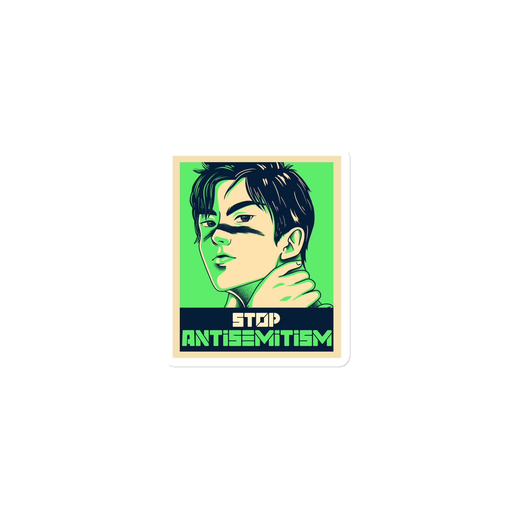 Anime Hero | Antisemitism | Die-Cut Magnet Jouparty