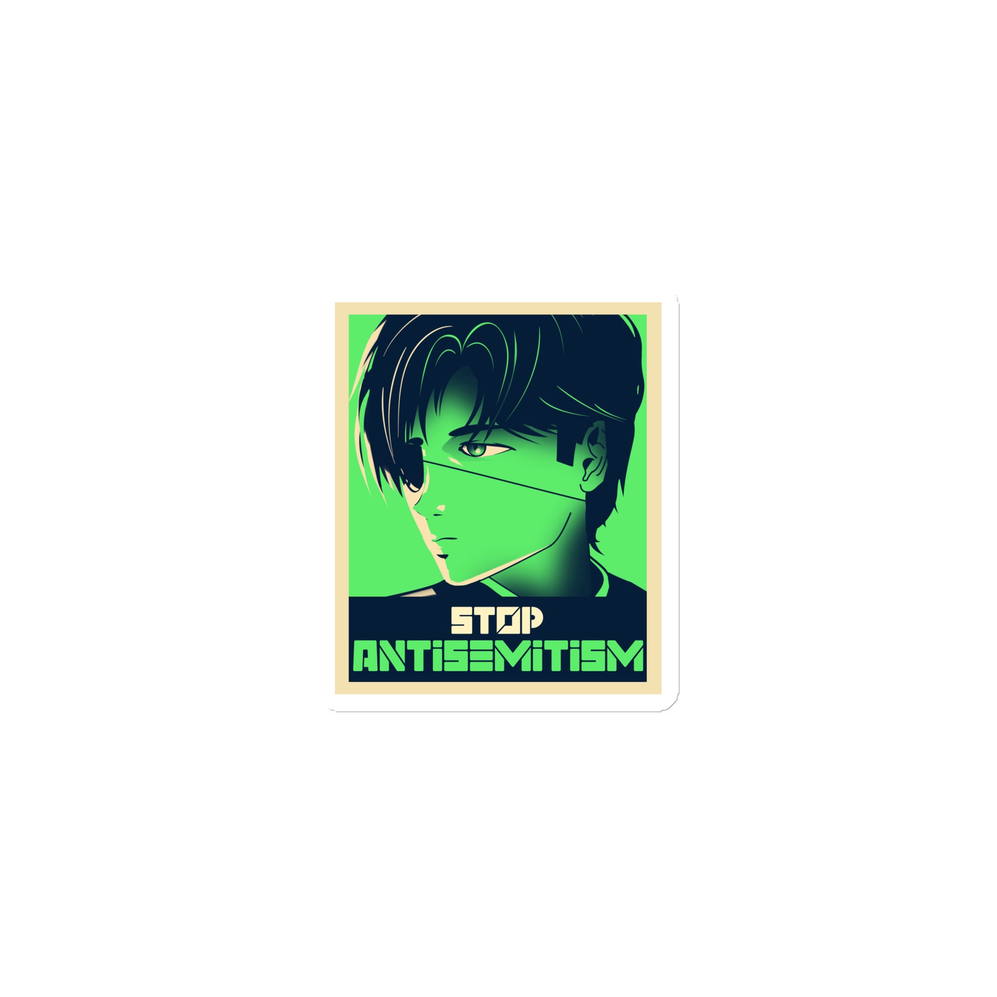 Anime Hero | Antisemitism | Die-Cut Magnet Jouparty