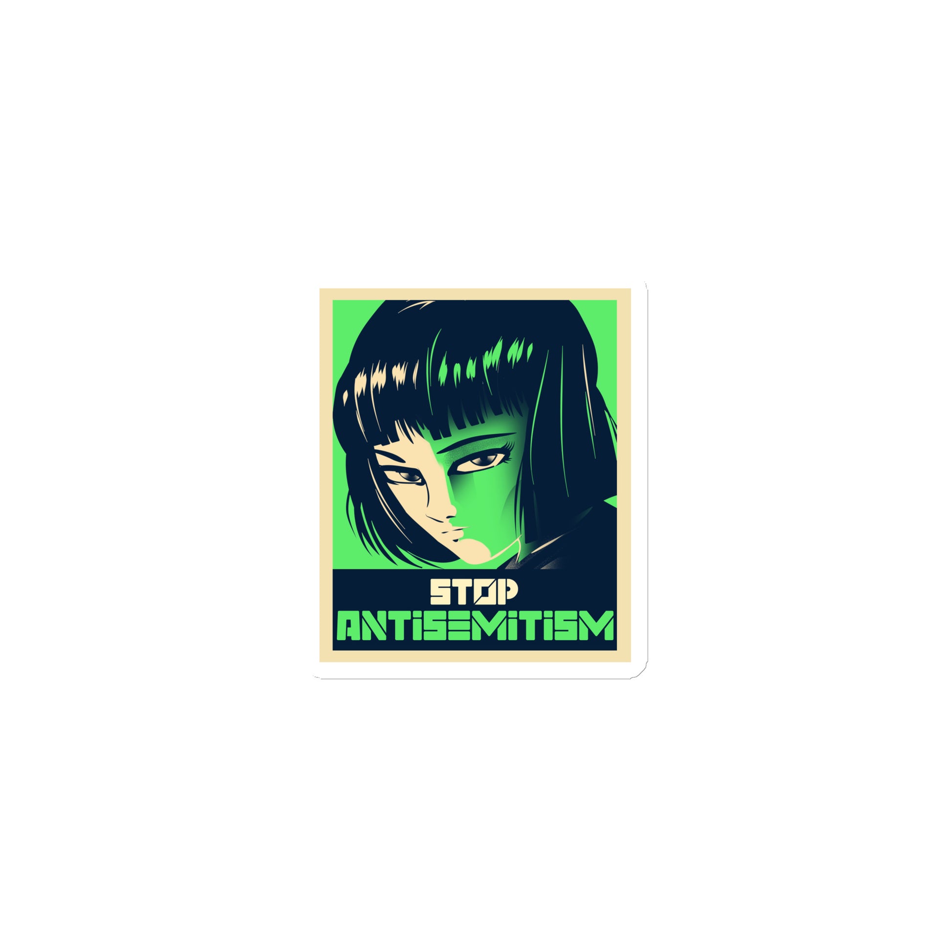 Anime Hero | Antisemitism | Die-Cut Magnet Jouparty