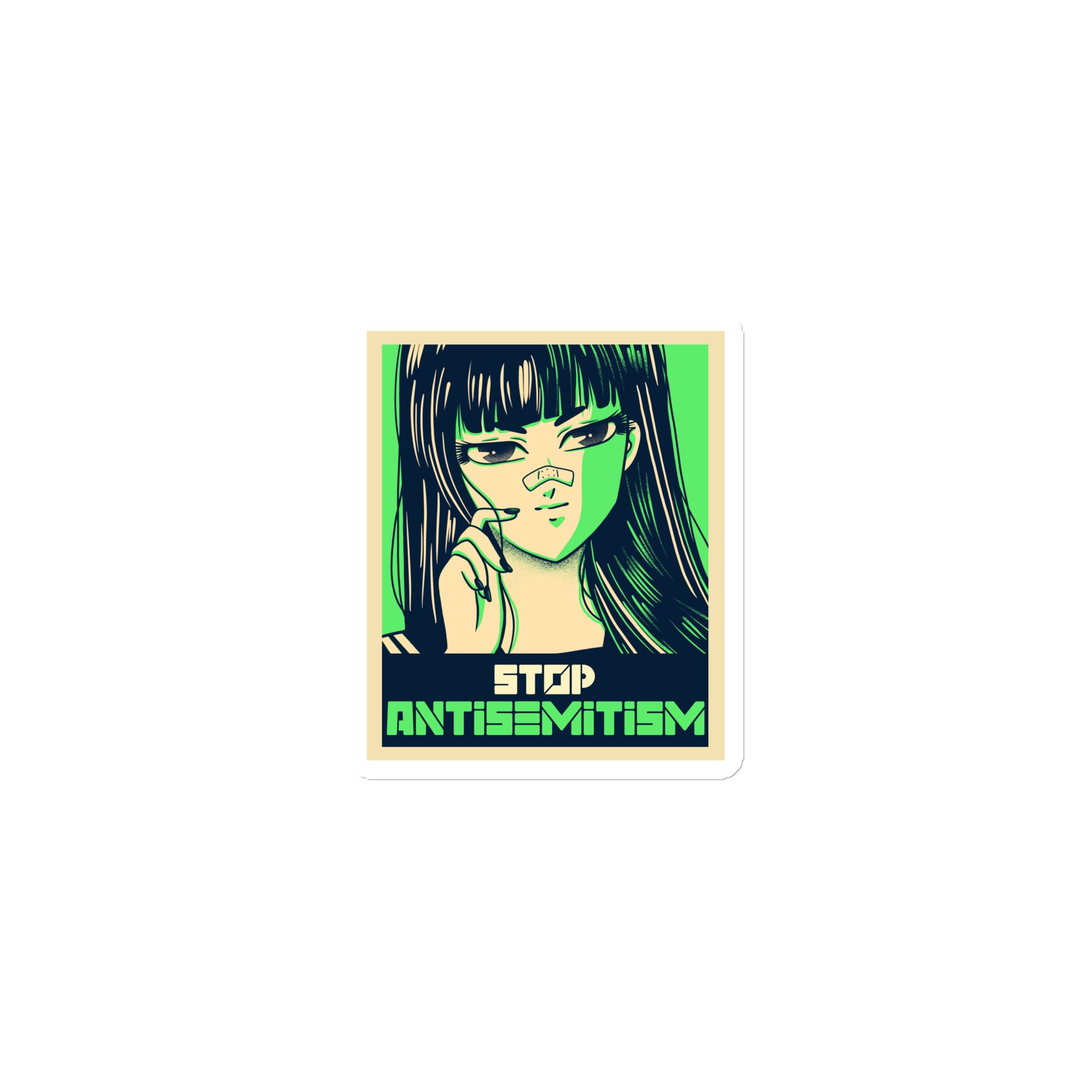 Anime Hero | Antisemitism | Die-Cut Magnet Jouparty