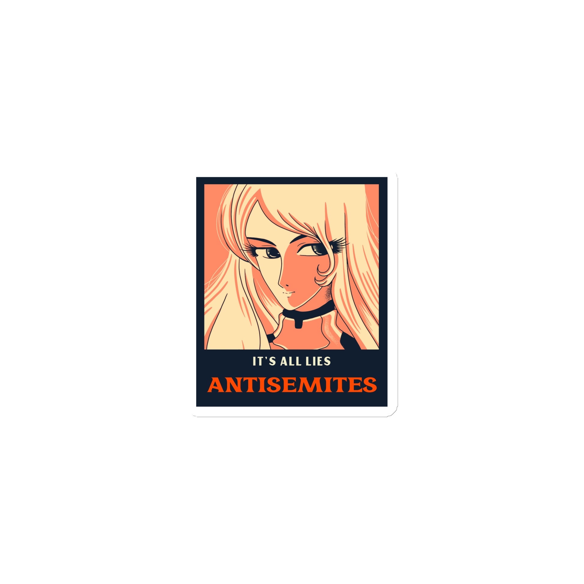 Anime Hero | Antisemitism | Die-Cut Magnet Jouparty