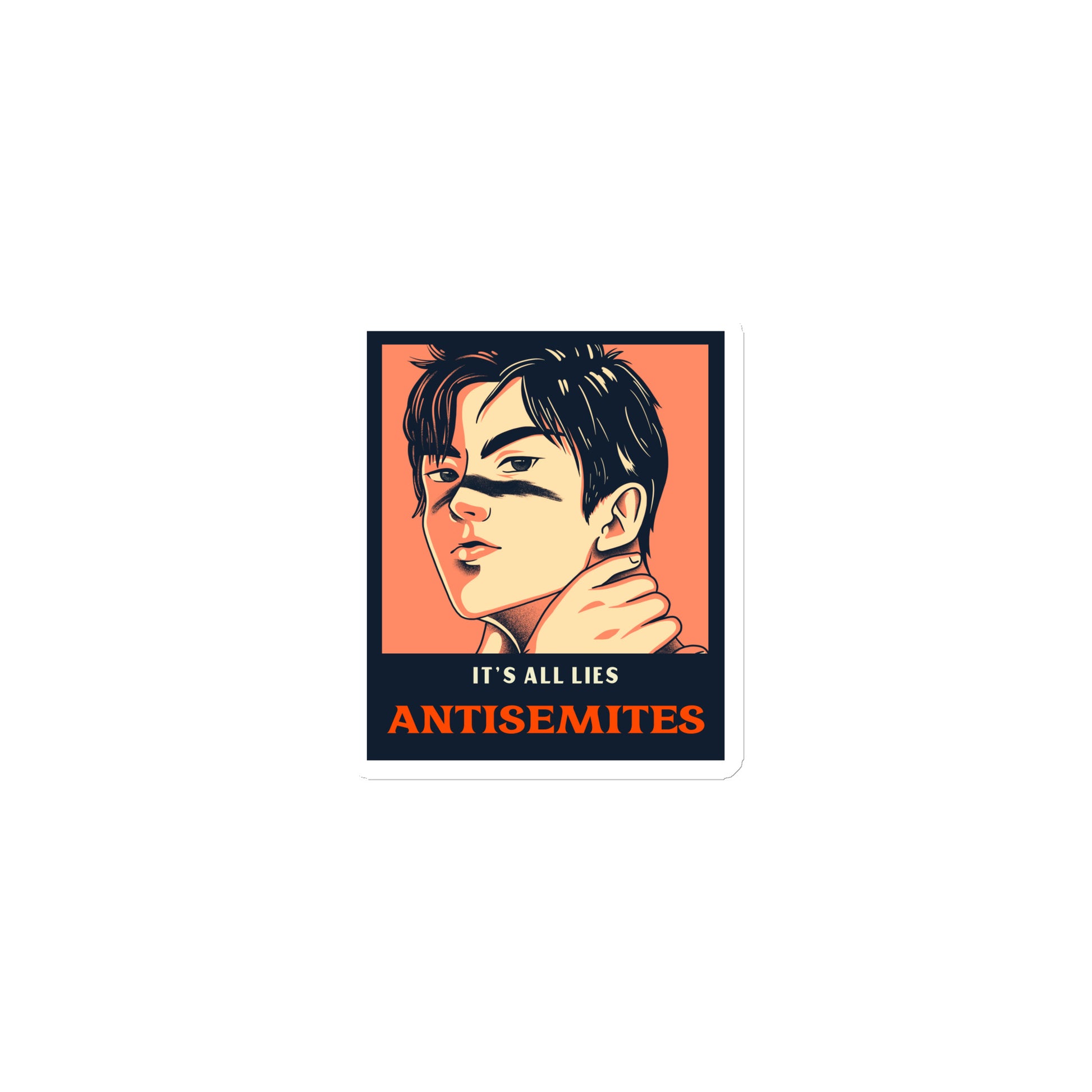 Anime Hero | Antisemitism | Die-Cut Magnet Jouparty