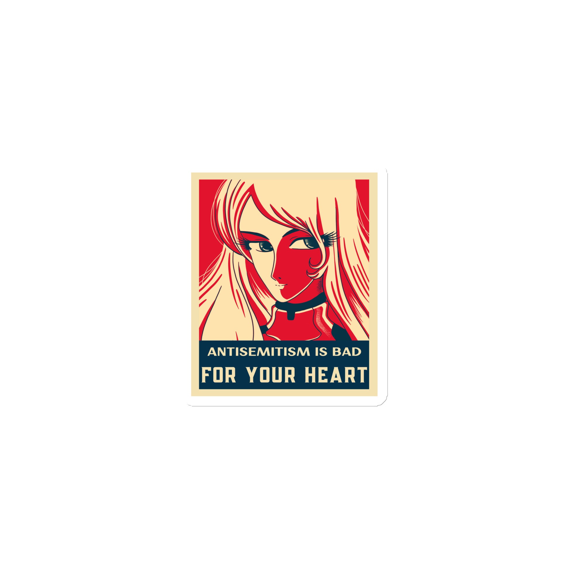 Anime Hero | Antisemitism | Die-Cut Magnet Jouparty