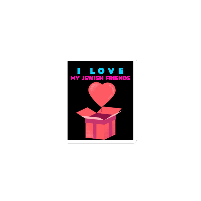 I Love My Jewish Friends | Die-Cut Magnet