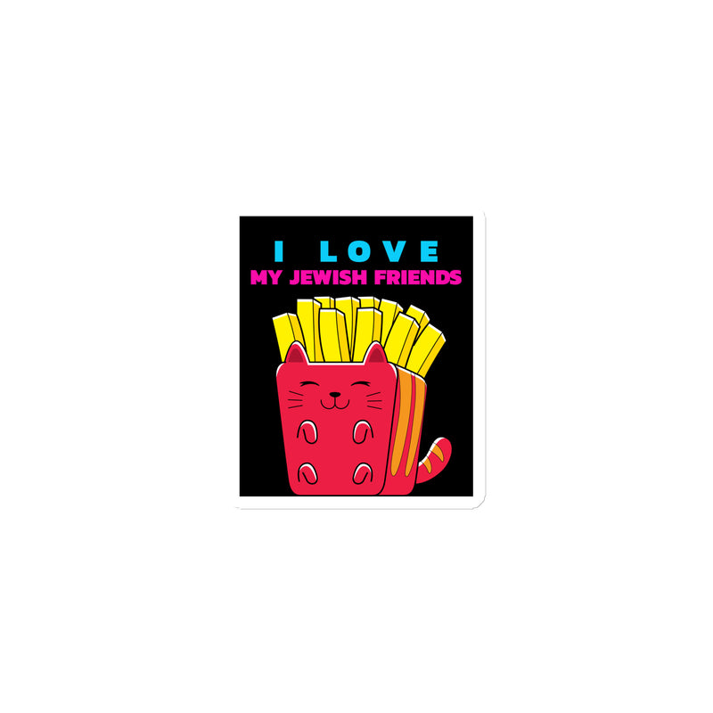 I Love My Jewish Friends | Die-Cut Magnet