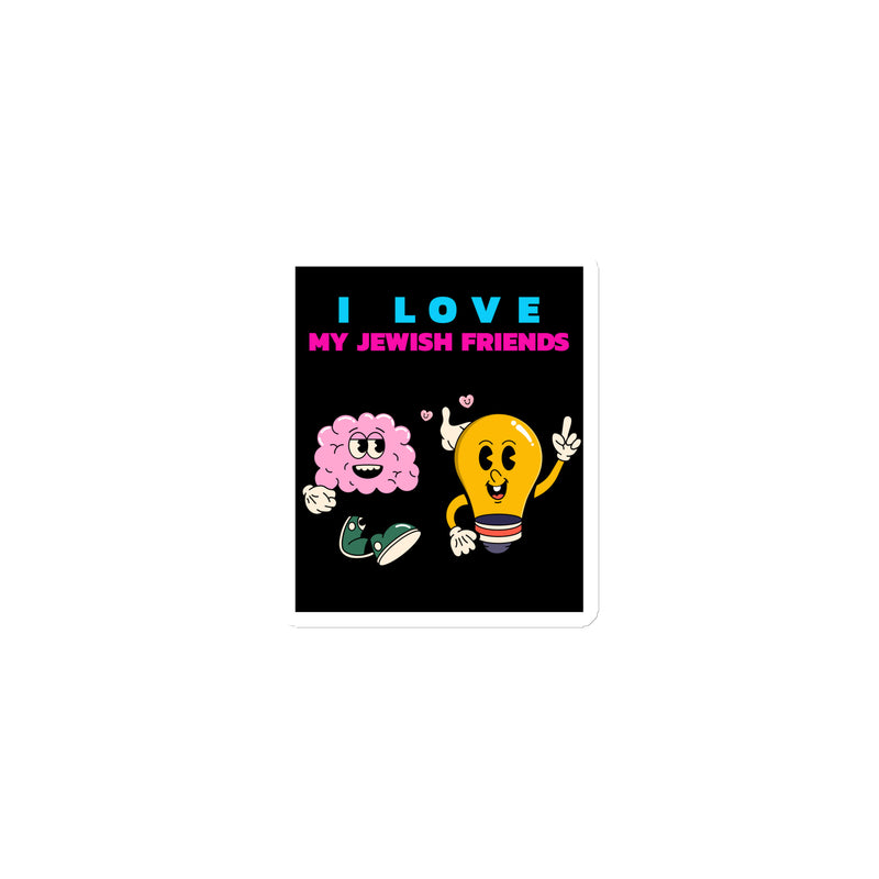 I Love My Jewish Friends | Die-Cut Magnet