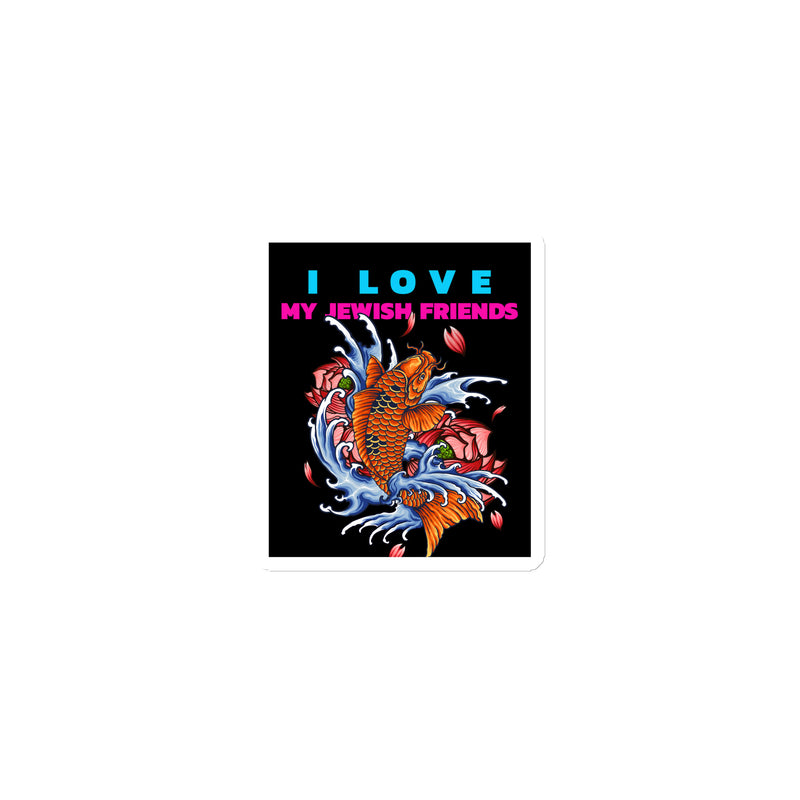 I Love My Jewish Friends | Die-Cut Magnet