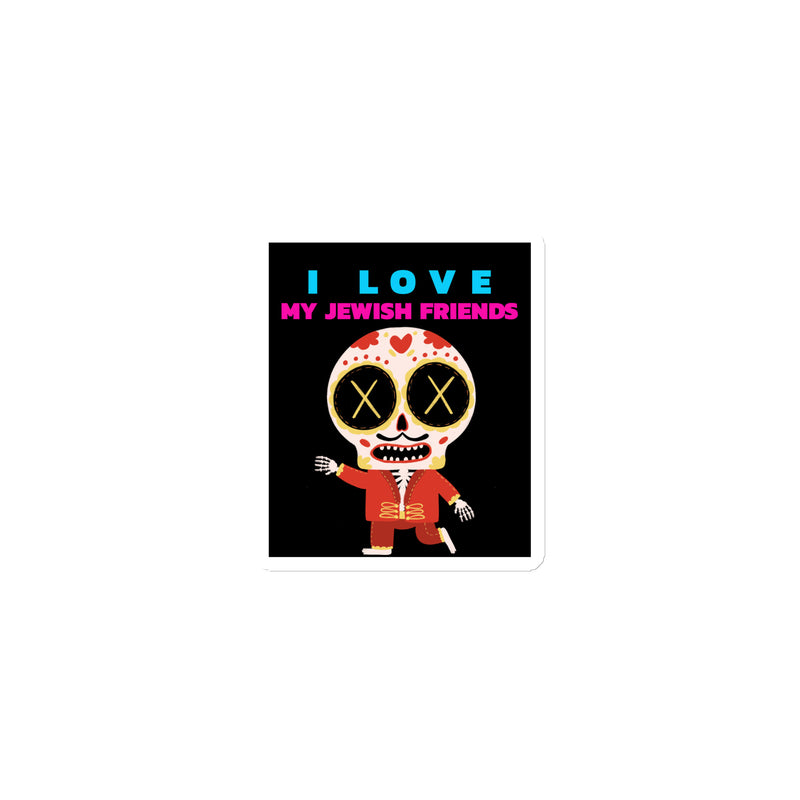 I Love My Jewish Friends | Die-Cut Magnet