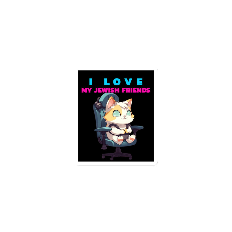I Love My Jewish Friends | Die-Cut Magnet