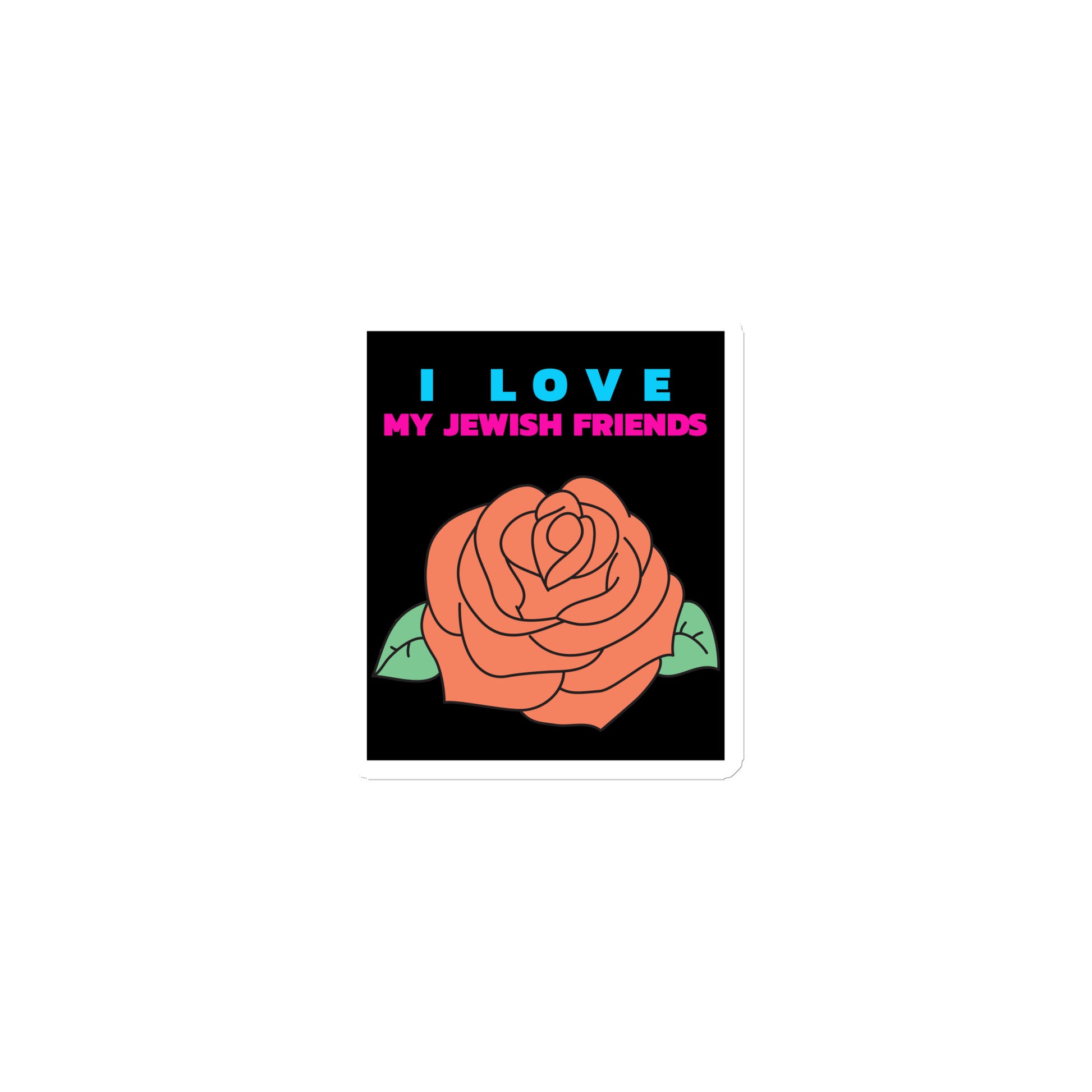 I Love My Jewish Friends | Die-Cut Magnet Jouparty