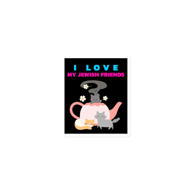 I Love My Jewish Friends | Die-Cut Magnet