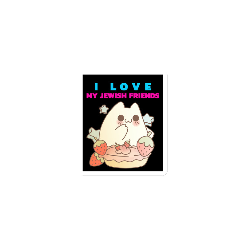 I Love My Jewish Friends | Die-Cut Magnet
