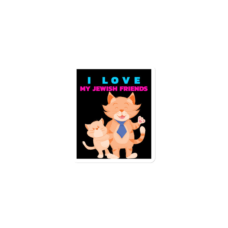 I Love My Jewish Friends | Die-Cut Magnet