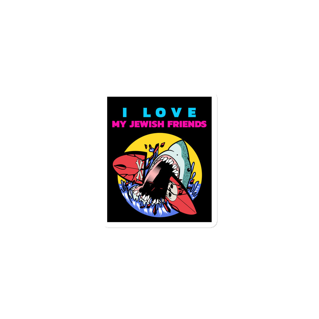 I Love My Jewish Friends | Die-Cut Magnet