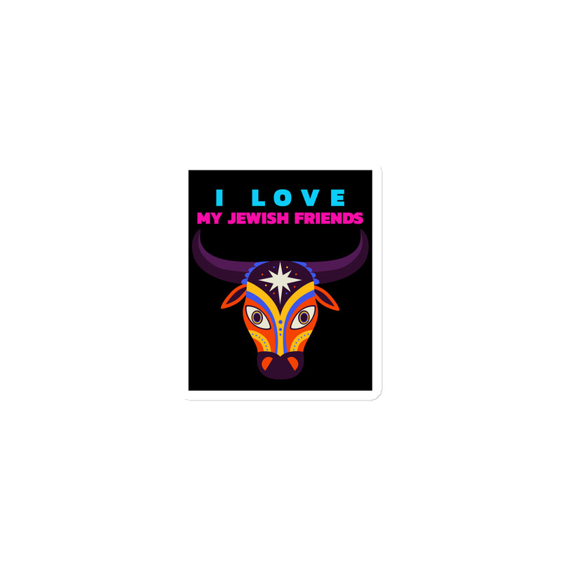 I Love My Jewish Friends | Die-Cut Magnet