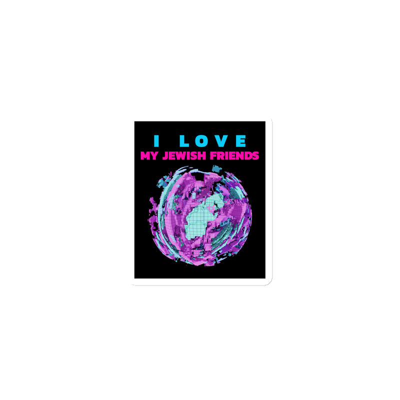 I Love My Jewish Friends | Die-Cut Magnet