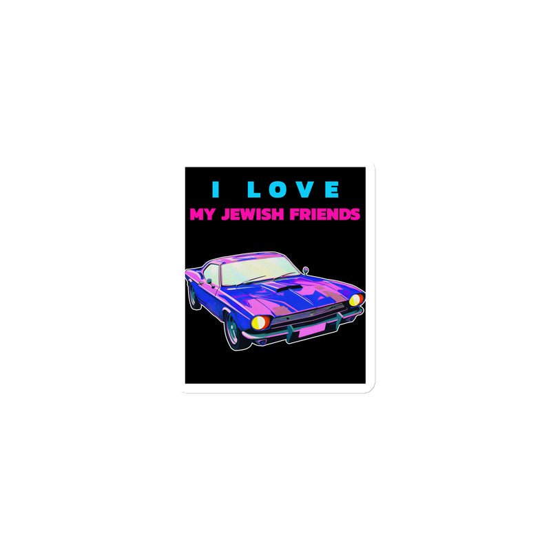 I Love My Jewish Friends | Die-Cut Magnet