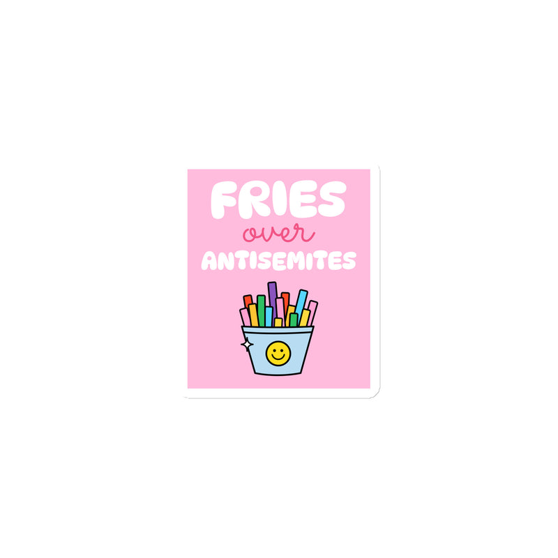 Fries Over Antisemites | Die-Cut Magnet