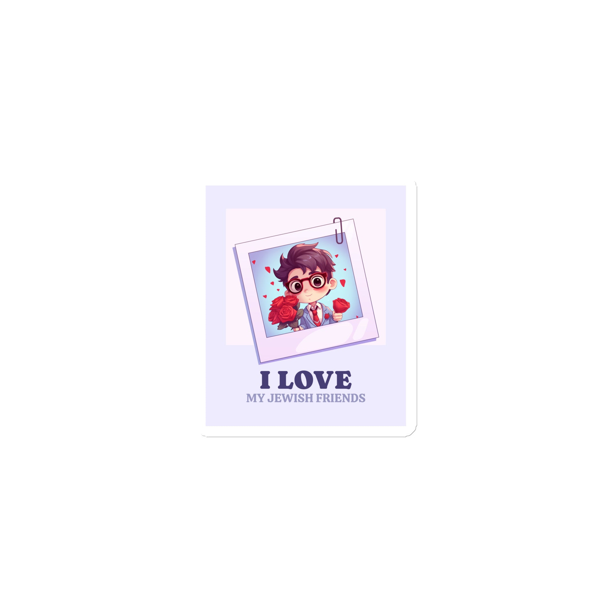 I Love My Jewish Friends | Pink Edition | Die-Cut Magnet Jouparty
