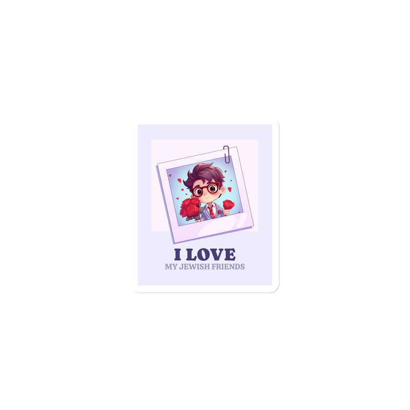 I Love My Jewish Friends | Pink Edition | Die-Cut Magnet