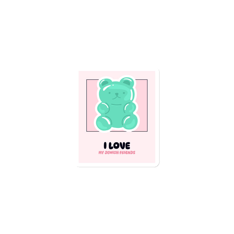 I Love My Jewish Friends | Pink Edition | Die-Cut Magnet