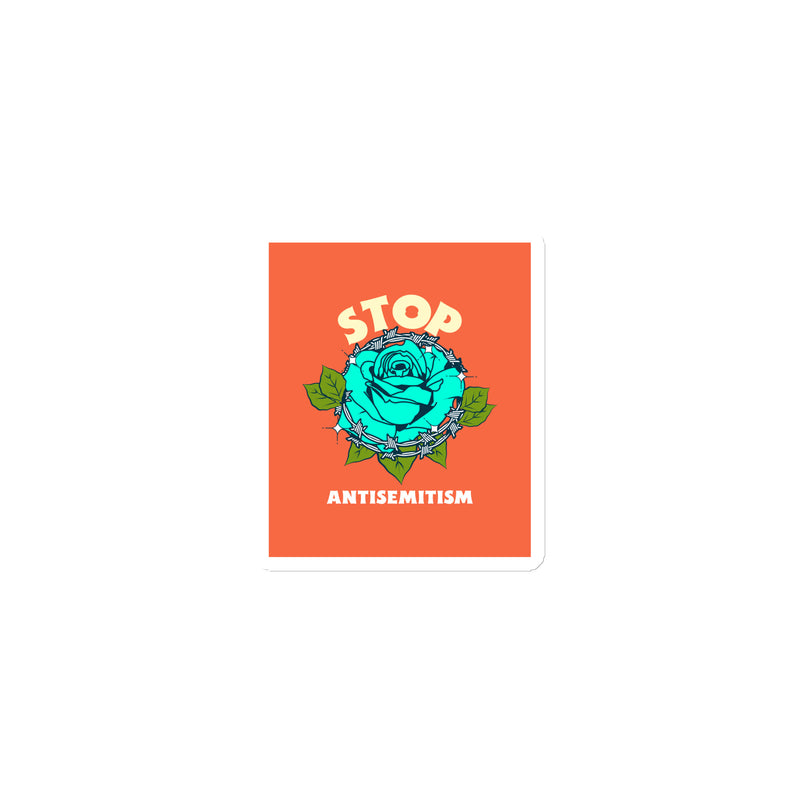 Stop Antisemitism | Plants & Flowers Edition | Die-Cut Magnet