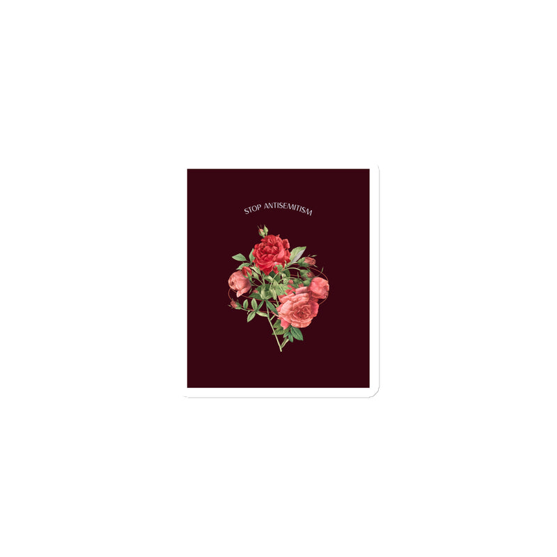 Stop Antisemitism | Plants & Flowers Edition | Die-Cut Magnet