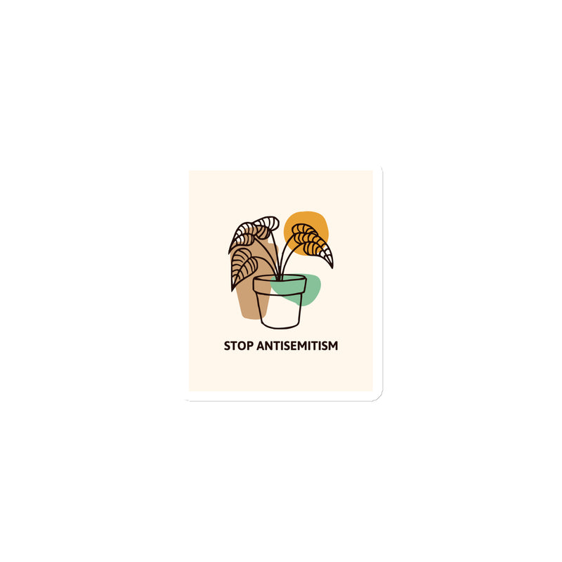Stop Antisemitism | Plants & Flowers Edition | Die-Cut Magnet