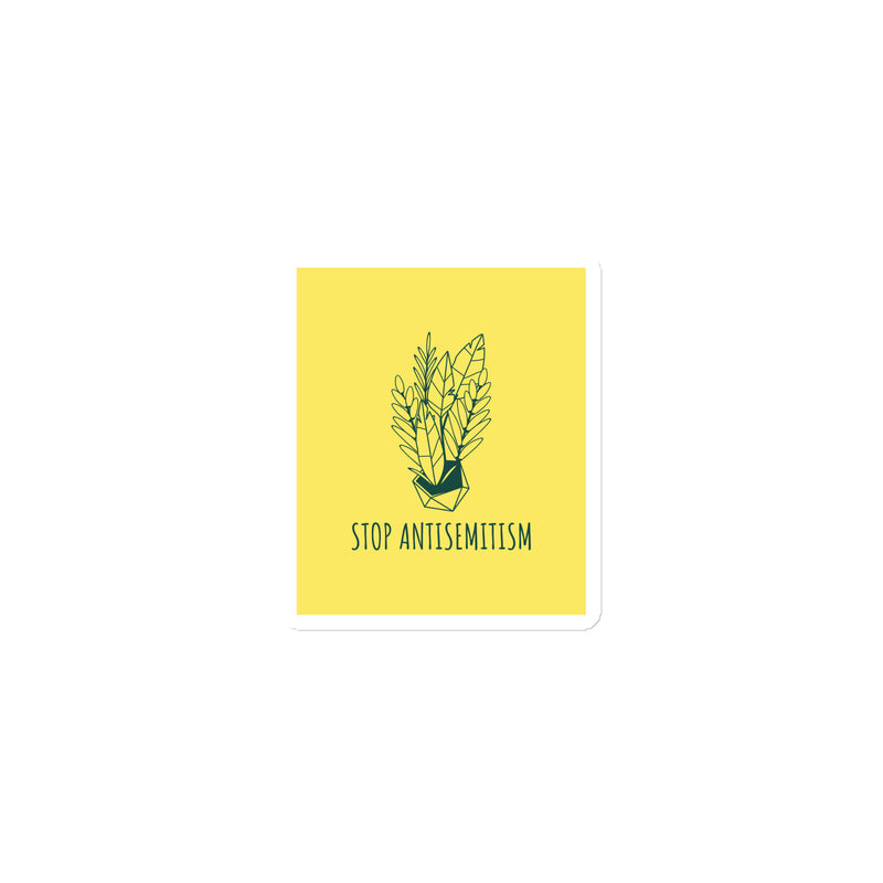 Stop Antisemitism | Plants & Flowers Edition | Die-Cut Magnet