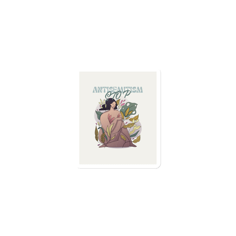 Stop Antisemitism | Plants & Flowers Edition | Die-Cut Magnet