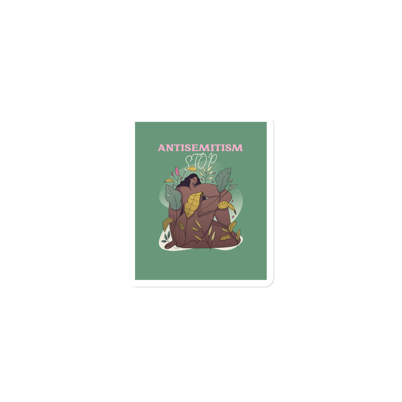 Stop Antisemitism | Plants & Flowers Edition | Die-Cut Magnet