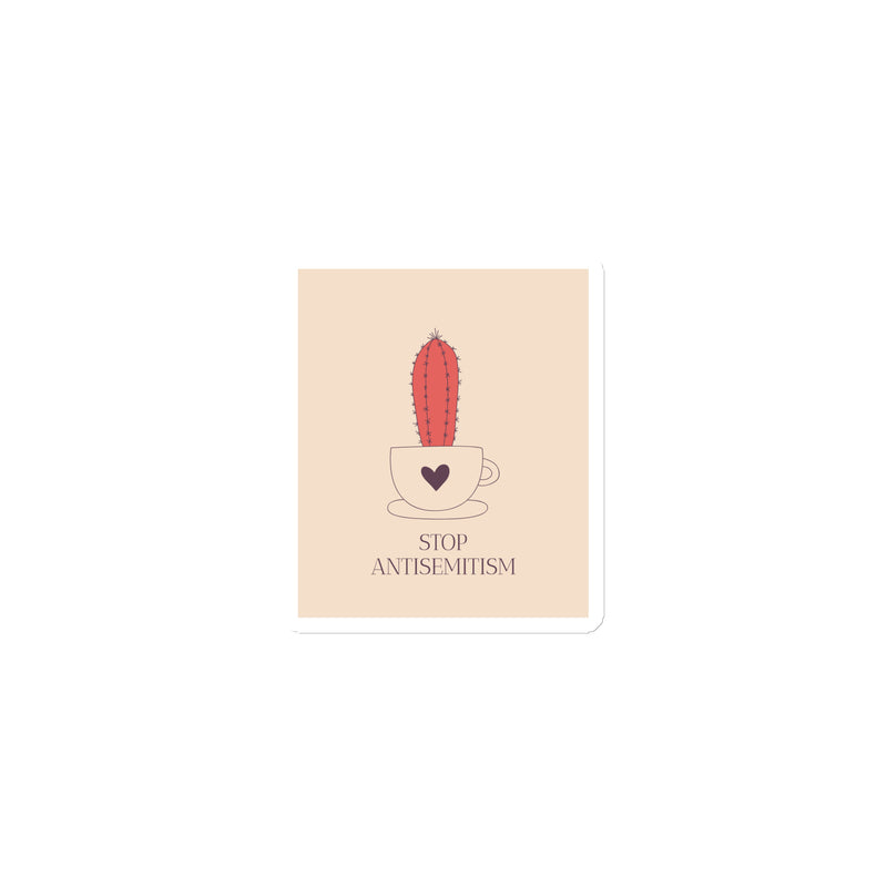Stop Antisemitism | Plants & Flowers Edition | Die-Cut Magnet