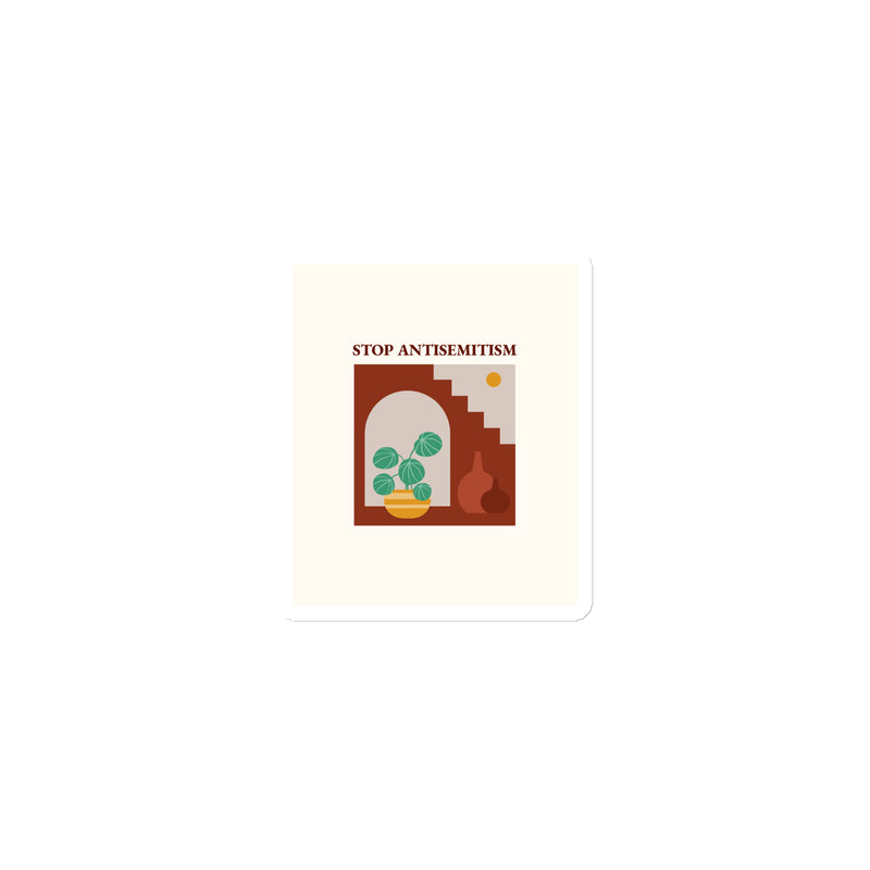 Stop Antisemitism | Plants & Flowers Edition | Die-Cut Magnet
