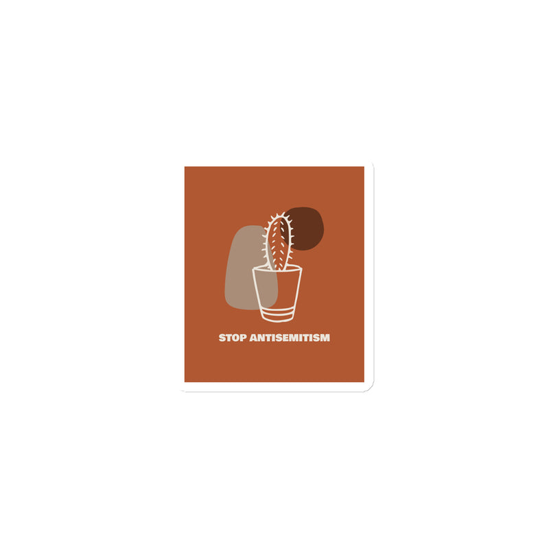 Stop Antisemitism | Plants & Flowers Edition | Die-Cut Magnet