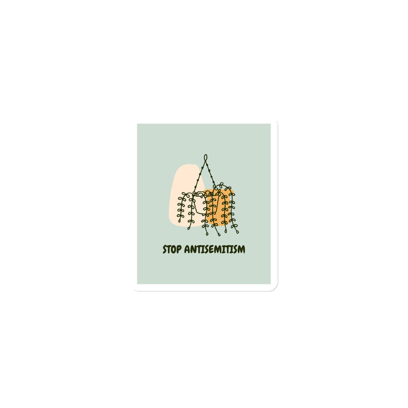 Stop Antisemitism | Plants & Flowers Edition | Die-Cut Magnet