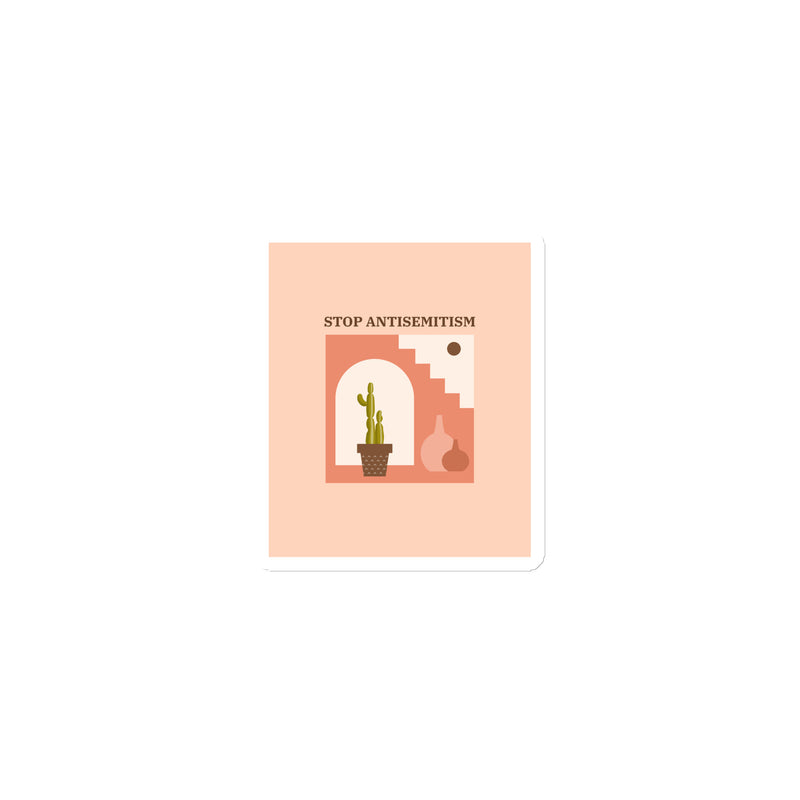 Stop Antisemitism | Plants & Flowers Edition | Die-Cut Magnet
