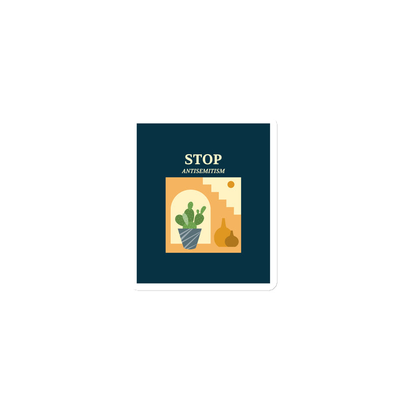 Stop Antisemitism | Plants & Flowers Edition | Die-Cut Magnet