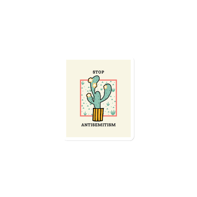 Stop Antisemitism | Plants & Flowers Edition | Die-Cut Magnet