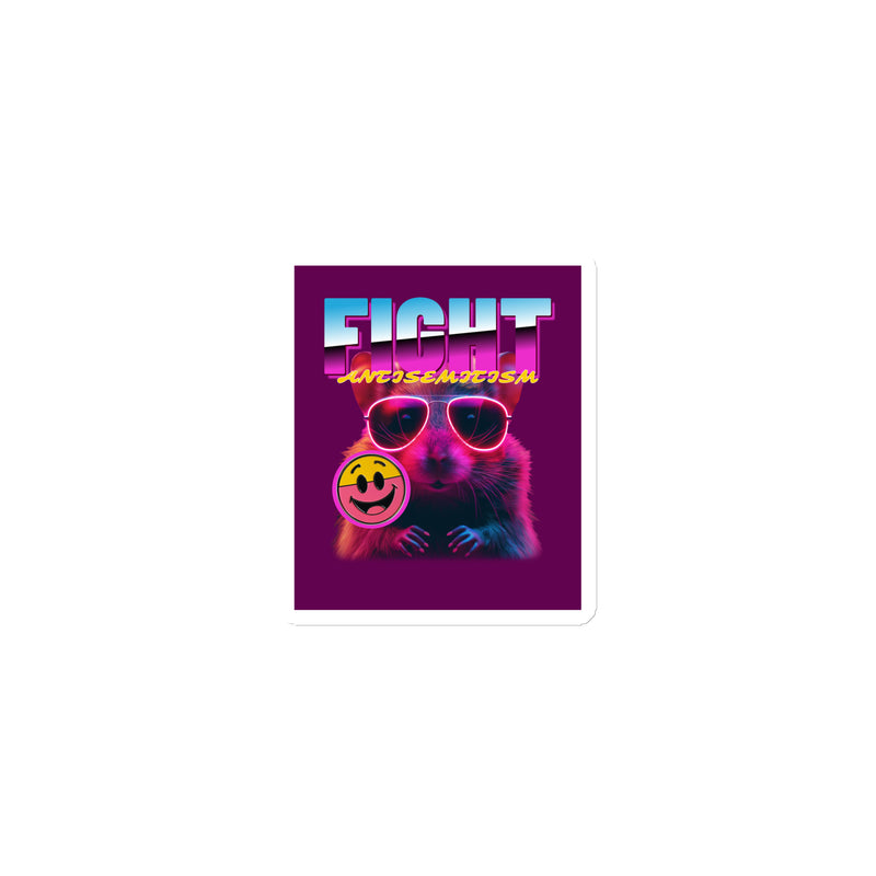 Retro Neon Animal | Fight Antisemitism | Die-Cut Magnet