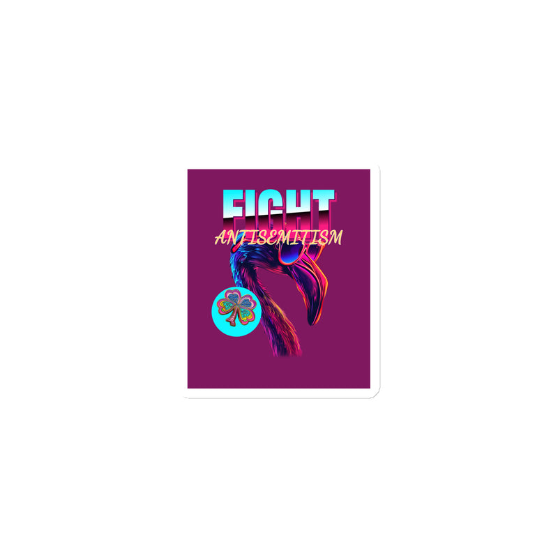 Retro Neon Animal | Fight Antisemitism | Die-Cut Magnet