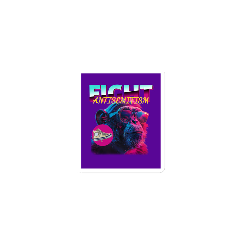 Retro Neon Animal | Fight Antisemitism | Die-Cut Magnet