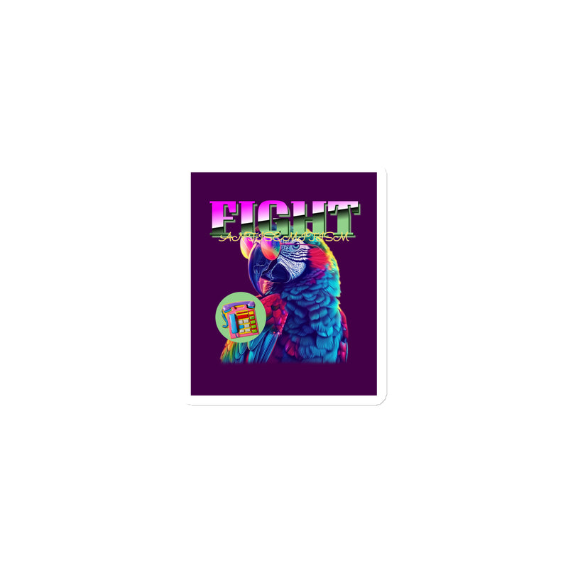 Retro Neon Animal | Fight Antisemitism | Die-Cut Magnet