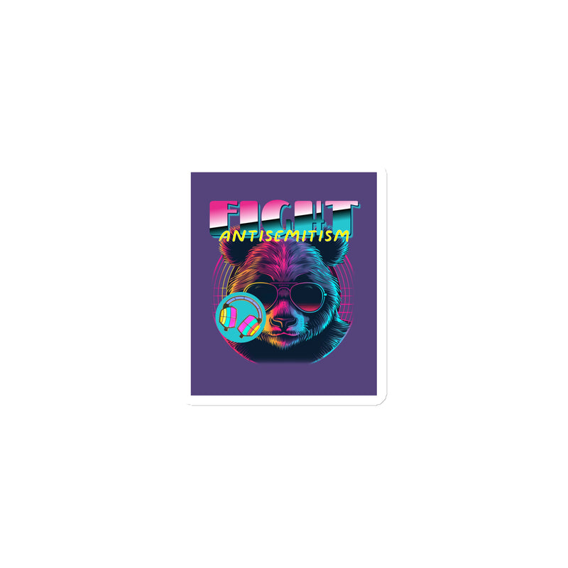 Retro Neon Animal | Fight Antisemitism | Die-Cut Magnet