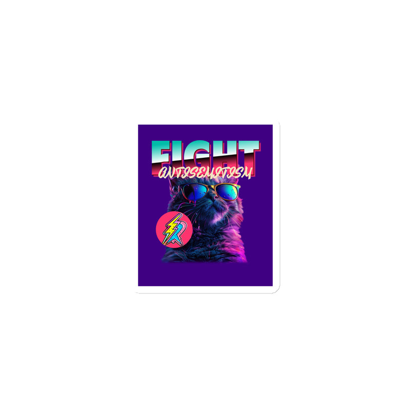 Retro Neon Animal | Fight Antisemitism | Die-Cut Magnet