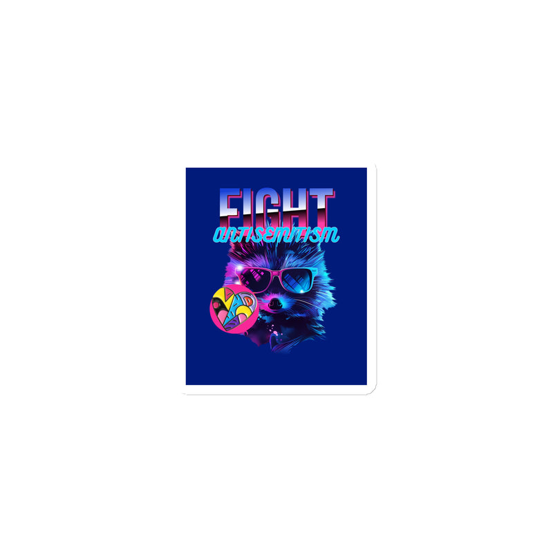 Retro Neon Animal | Fight Antisemitism | Die-Cut Magnet